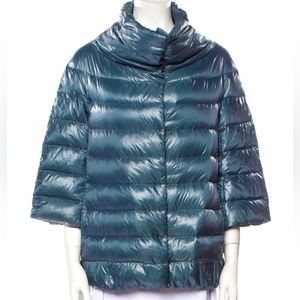 HERNO *SOLD* down puffer peacock blue EUC